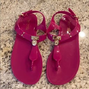 Michael Kors Pink Jelly Sandals